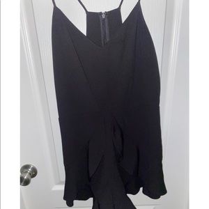 Black Ruffle Romper